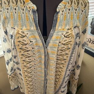 Lucky Brand Multicolor Patterned Blouse